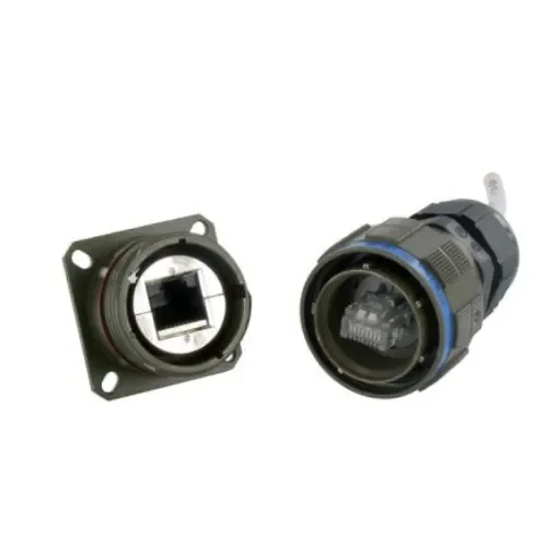 Amphenol Socapex Female Ethernet Connector, Jam Nut, Cat5e 1 Port 8 -Way - RJFTV71ZN product image