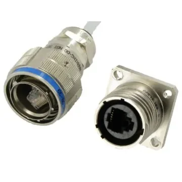 Amphenol Socapex Female Ethernet Connector, Jam Nut, Cat5e 1 Port 8 -Way - RJFTVX7SA1G product image