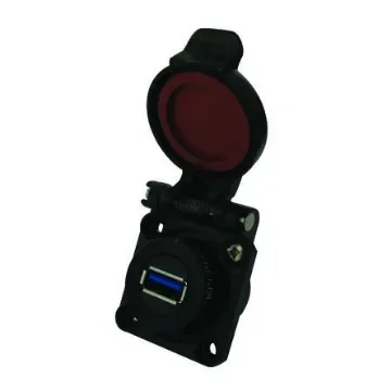 Amphenol Socapex, Flange Mount, Socket Type A 3.0 USB Connector - USB3F2NSCC product image