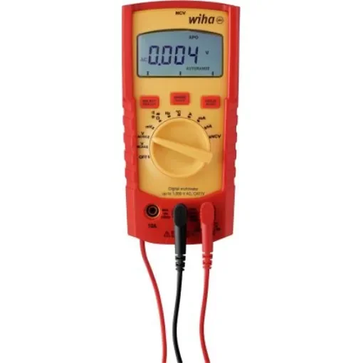 Wiha Handheld Digital Multimeter, True RMS, 10A ac Max, 10A dc Max, 1000V ac Max - 45215 product image
