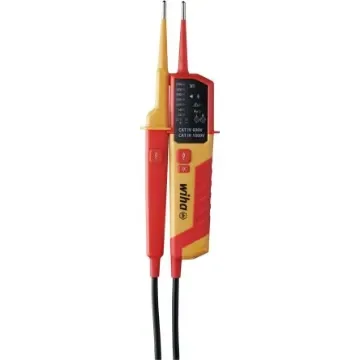 Wiha, LED Voltage tester, 1000V ac, Continuity Check, CAT III 1000 V, CAT IV 600 V - 45216 product image