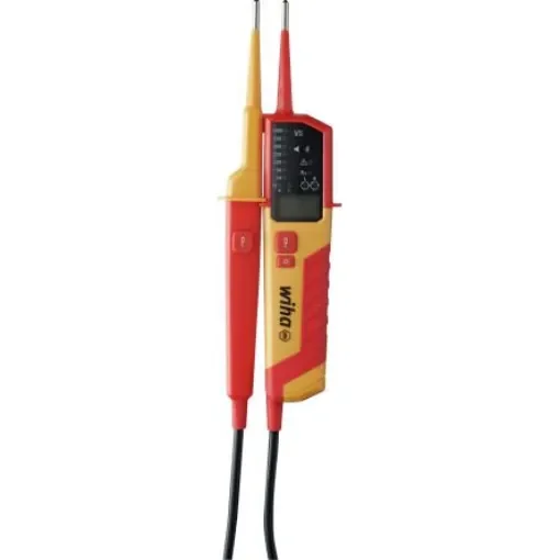 Wiha, LCD Voltage tester, 1000V ac, Continuity Check, CAT III 1000 V, CAT IV 600 V - 45217 product image