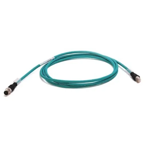 Allen Bradley, 2m Cat5e, Green M12 to RJ45, Unshielded Twisted Pair (UTP), Terminated - 1585D-M4TBJM-2 product image