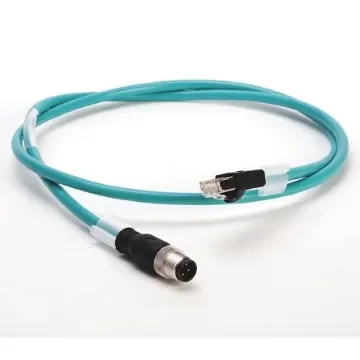 Allen Bradley, 1m Cat5e, Green M12 to RJ45, Foil and Braid, Terminated - 1585D-M4UBJM-1 product image