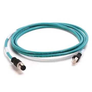 Allen Bradley, 2m Cat5e, Green M12 to RJ45, Foil and Braid, Terminated - 1585D-M4UBJM-2 product image