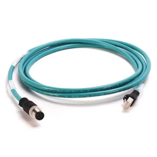 Allen Bradley, 25m Cat5e, Green M12 to RJ45, Foil and Braid, Terminated - 1585D-M4UBJM-25 product image