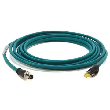 Allen Bradley, 5m Cat6, Green M12 to M12, Foil and Braid, Terminated - 1585D-M8UGJM-5 product image