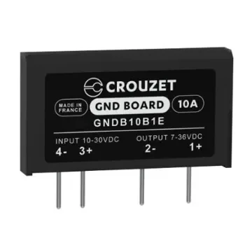 Crouzet GND Board Series Solid State Relay, 10 A rms Load, PCB Mount, 36 Vrms Load - GNDB10B1E product image