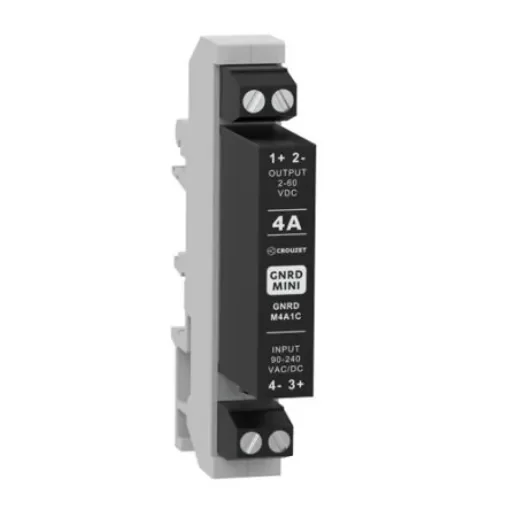Crouzet GNRD MINI Series Solid State Relay, 4 A rms Load, DIN Rail Mount, 240 V rms Load - GNRDM4A1C product image