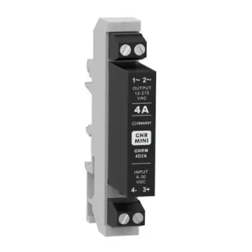 Crouzet GNR MINI Series Solid State Relay, 4 A rms Load, DIN Rail Mount, 275 V rms Load - GNRM4D2A product image