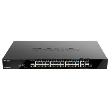D-Link 28-Port Layer 3 Stackable Smart Managed Max PoE Switch with 10G Uplinks, Smart 28 Port Managed Switch With PoE - DGS-1520-28MP product image