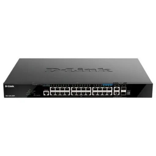 D-Link 28-Port Layer 3 Stackable Smart Managed Max PoE Switch with 10G Uplinks, Smart 28 Port Managed Switch With PoE - DGS-1520-28MP product image