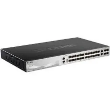 D-Link 30-Port Layer 3 Stackable Managed SFP Switch with 10G Uplinks, Managed 30 Port Managed Switch - DGS-3130-30S/SI product image
