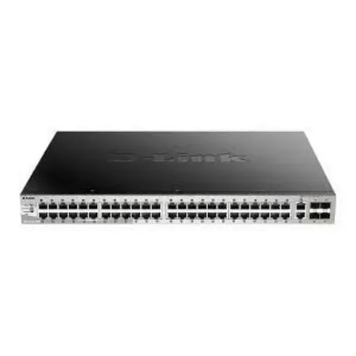 D-Link 54-Port Layer 3 Stackable Managed PoE Switch with 10G Uplinks, Managed 54 Port Managed Switch With PoE UK - DGS-3130-54PS/SI product image