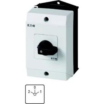 Eaton T0 Series Short Thumb Grip Switch, IP65, 3P, 690V ac ac Max, 20A Max - 222711 T0-4-5/I1 product image