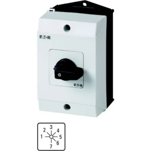 Eaton, 1P 7 Position 45° Rotary Cam Switch, 690V ac, 20A, Toggle Actuator - 222715 T0-4-8234/I1 product image