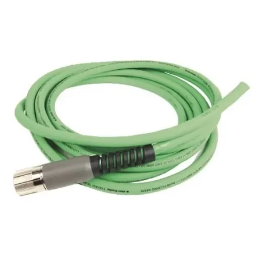 Allen Bradley, Power, 5m, Green Polyvinyl Chloride PVC Power Cable - 2090-CFBM7DF-CDAF05 product image