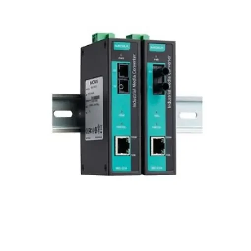 MOXA SC Ethernet Media Converter, Single Mode, 10/100Mbit/s, Half/Full Duplex 40km - IMC-21A-S-SC product image