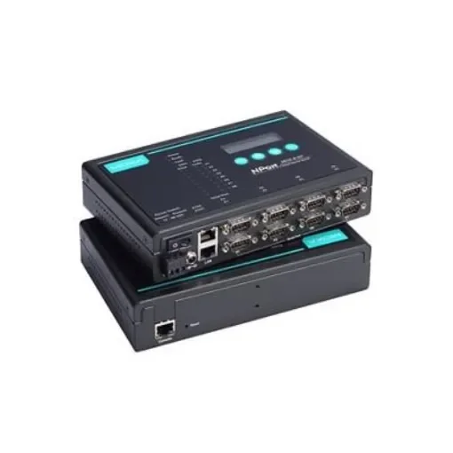 MOXA Serial Device Server, 1 Ethernet Port, 1 Serial Port, 921.6kbps Baud Rate - NPort 5610-8-DT product image