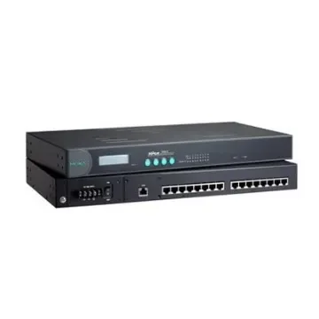 MOXA Serial Device Server, 1 Ethernet Port, 1 Serial Port, 921.6kbps Baud Rate - NPort 5650-16-T product image