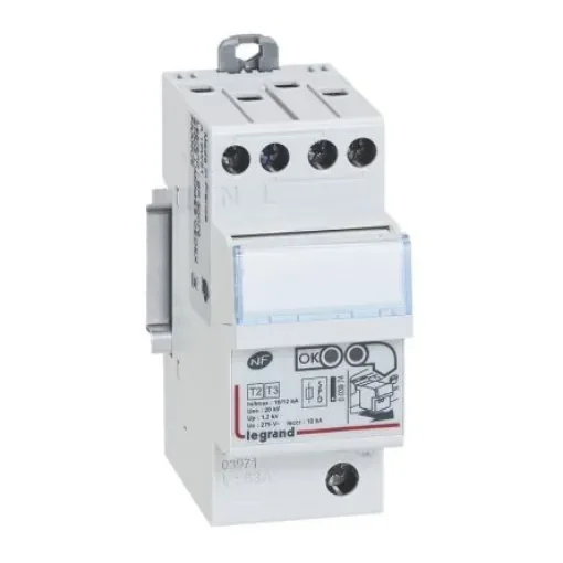 Legrand 1+N Phase Surge Protector, 10kA, 1.2kV - 003971 product image