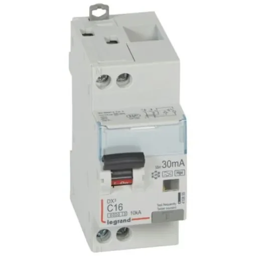 Legrand RCBO, 16A, Type F, 240V AC - 410855 product image