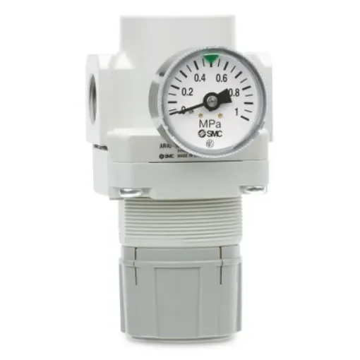 SMC G 1/8 Pneumatic Regulator - 0.05bar to 4bar, 7bar max. input - ARP20-F01 product image