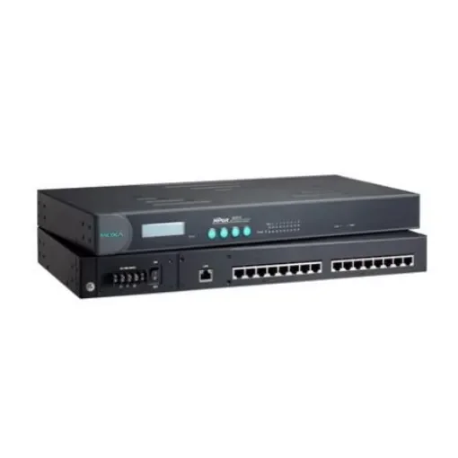 MOXA Device server, 16 Ethernet Port, 16 Serial Port, RS232, RS422, RS485 Interface, 921.6kbps Baud Rate - NPort 5650-16 product image
