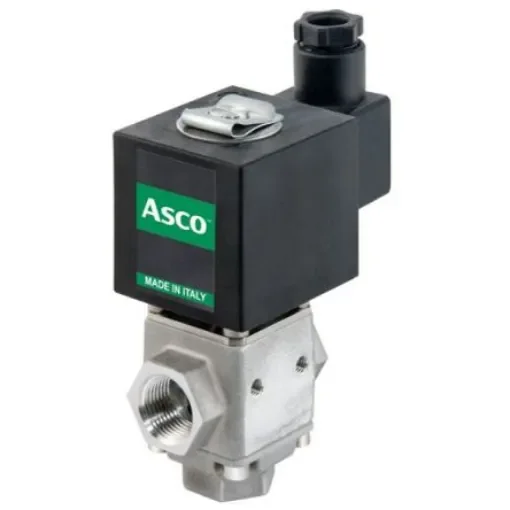 EMERSON – ASCO Solenoid Valve L340V09G-Z130A G3/8x12 V12/DC, 3 port(s) , 12 V dc, 3/8in product image