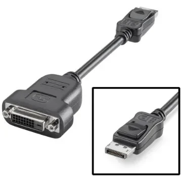 Siemens Male DisplayPort to Male DVI-D Display Port Adapter, 203mm - 6ES76483AF000XA0 product image