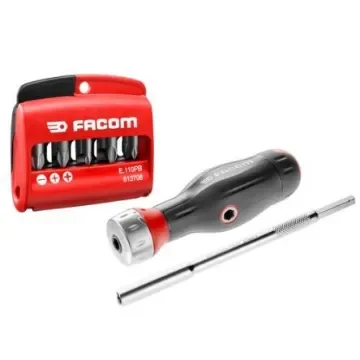 Facom 1/4 in Hexagon Slotted; Phillips; Pozidriv; Torx; Hexagon Ratchet Bit Set Chrome Chrome Vanadium Steel - ATCL.2A2PB product image