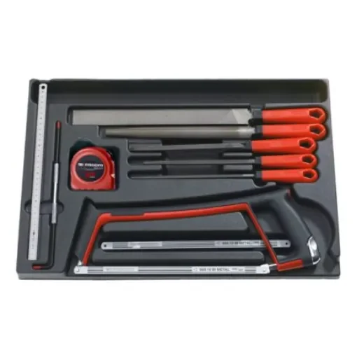 Facom 19 Piece Saw, Tape Measure And Files Module Tool Kit with Modules - MOD.601PF product image
