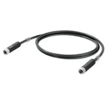 Weidmuller, 2m, Black SPE to Male SPE, Copper Braid Shielded, Terminated - 2726050020 product image