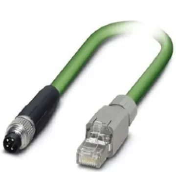 Phoenix Contact, 500mm Cat5, Green M8 to Male RJ45 Male, Shielded Shielded, Terminated - 1402452 product image