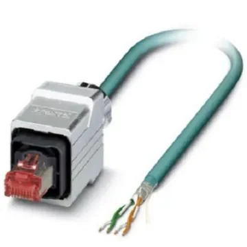 Phoenix Contact, 5m Cat5e, Blue RJ45 to Male Unterminated, Shielded Shielded, Terminated - 1405743 product image