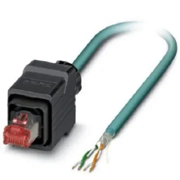 Phoenix Contact, 5m Cat5e, Blue RJ45 to Male Unterminated, Shielded Shielded, Terminated - 1405772 product image