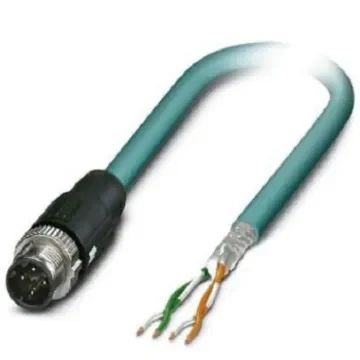Phoenix Contact, 5m Cat5, Blue M12 to Male Unterminated, Shielded Shielded, Terminated - 1407358 product image
