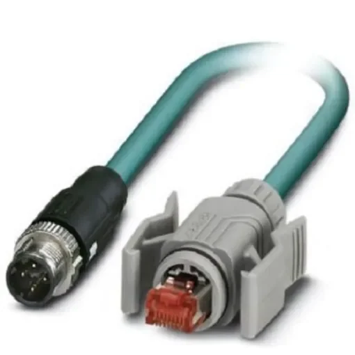 Phoenix Contact, 5m Cat5, Blue M12 to Male RJ45 Male, Shielded Shielded, Terminated - 1407366 product image