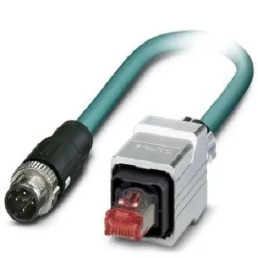 Phoenix Contact, 5m Cat5, Blue M12 to Male RJ45 Male, Shielded Shielded, Terminated - 1407370 product image