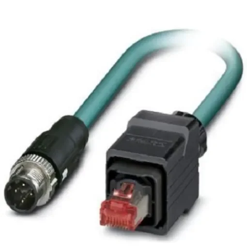 Phoenix Contact, 5m Cat5, Blue M12 to Male RJ45 Male, Shielded Shielded, Terminated - 1407374 product image