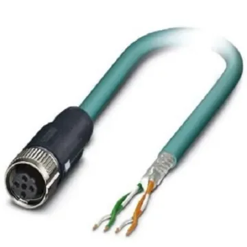 Phoenix Contact, 5m Cat5, Blue M12 to Female Unterminated, Shielded Shielded, Terminated - 1407382 product image