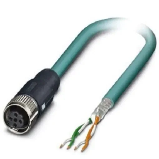 Phoenix Contact, 5m Cat5, Blue M12 to Female Unterminated, Shielded Shielded, Terminated - 1407382 product image
