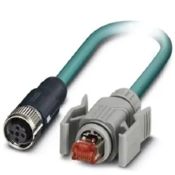 Phoenix Contact, 5m Cat5, Blue M12 to Female RJ45 Male, Shielded Shielded, Terminated - 1407390 product image