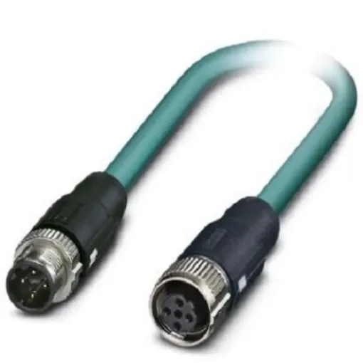 Phoenix Contact, 5m Cat5, Blue M12 to Male M12 Female, Shielded Shielded, Terminated - 1407402 product image