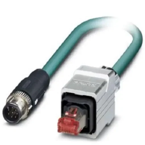 Phoenix Contact, 5m Cat5, Blue M12 to Male RJ45 Male, Shielded Shielded, Terminated - 1407428 product image