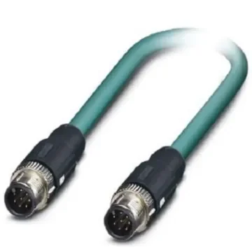 Phoenix Contact, 5m Cat5, Blue M12 to Male M12 Male, Shielded Shielded, Terminated - 1407436 product image