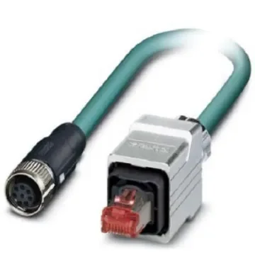Phoenix Contact, 5m Cat5, Blue M12 to Female RJ45 Male, Shielded Shielded, Terminated - 1407457 product image