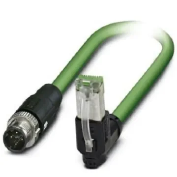 Phoenix Contact, 5m Cat5, Green M12 to Male RJ45 Male, Shielded Shielded, Terminated - 1407510 product image