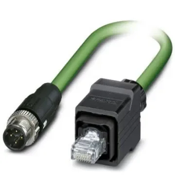 Phoenix Contact, 5m Cat5, Green M12 to Male RJ45 Male, Shielded Shielded, Terminated - 1407522 product image