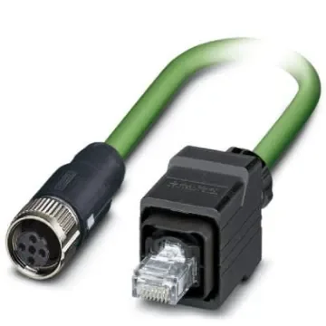 Phoenix Contact, 5m Cat5, Green M12 to Female RJ45 Male, Shielded Shielded, Terminated - 1407551 product image